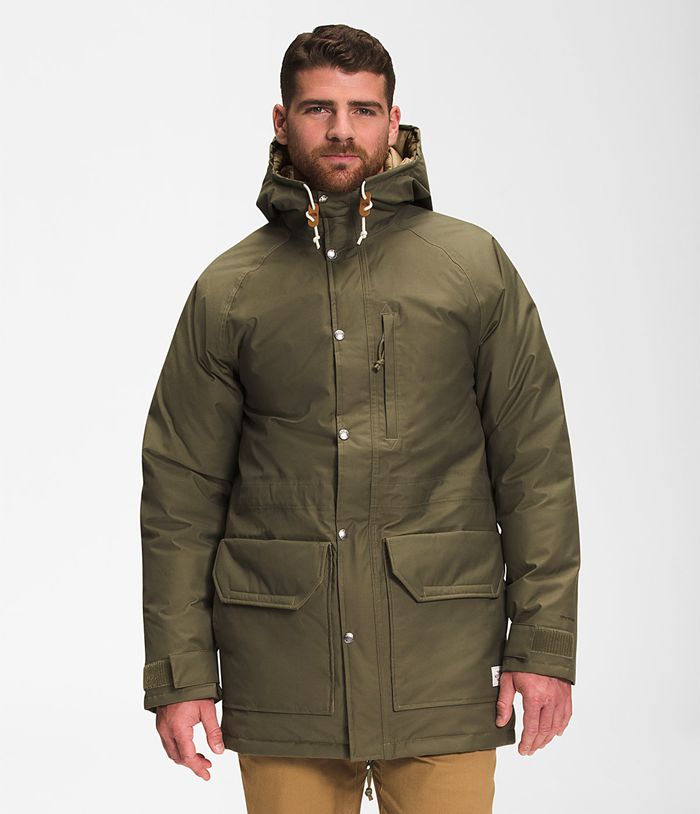 Casaca De Pluma The North Face Hombre Nieve Parka Verde Oliva - Peru 10326ANVX